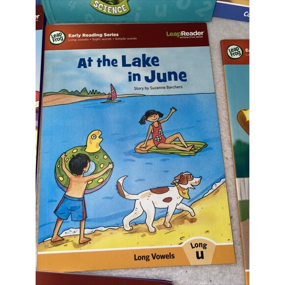 LeapFrog Tag Reading Books Consonants Short Long Vowels Lot of 7 books Kinder - Picture 4 of 8